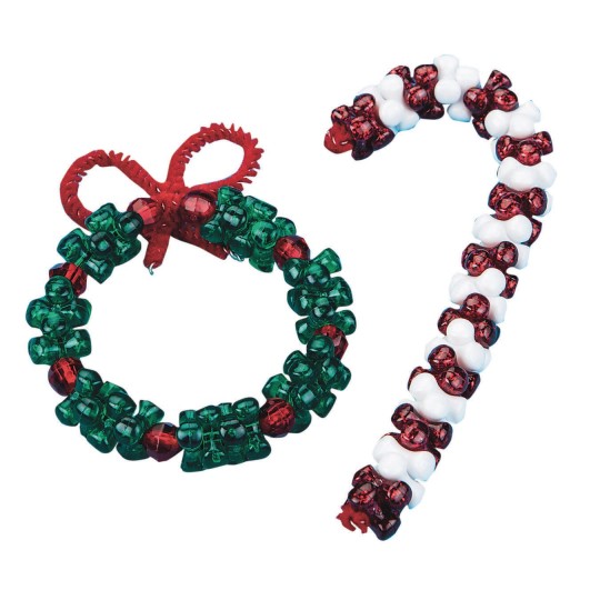 Beaded Ornaments Craft Kit (Supplies for 36 Ornaments)