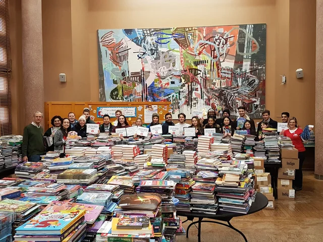 First Book Canada, Pi Beta Phi, and the University of St. Michael's College provide books to kids in need in Toronto