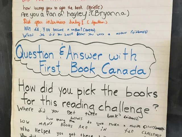 Question &amp; Answer with Raptors 905 Reading Challenge Students