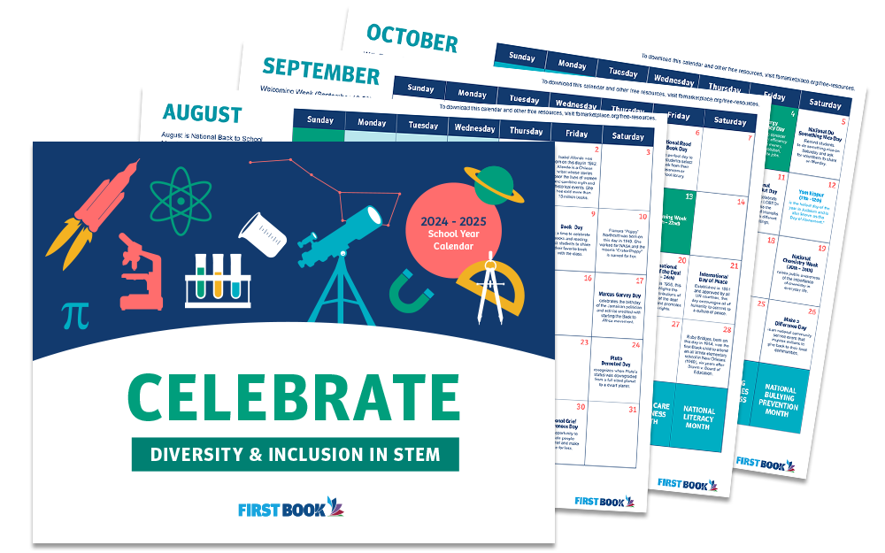 Click to download the 2024 &ndash; 2025 School Year Calendar: Celebrating Diversity and Inclusion in STEM.