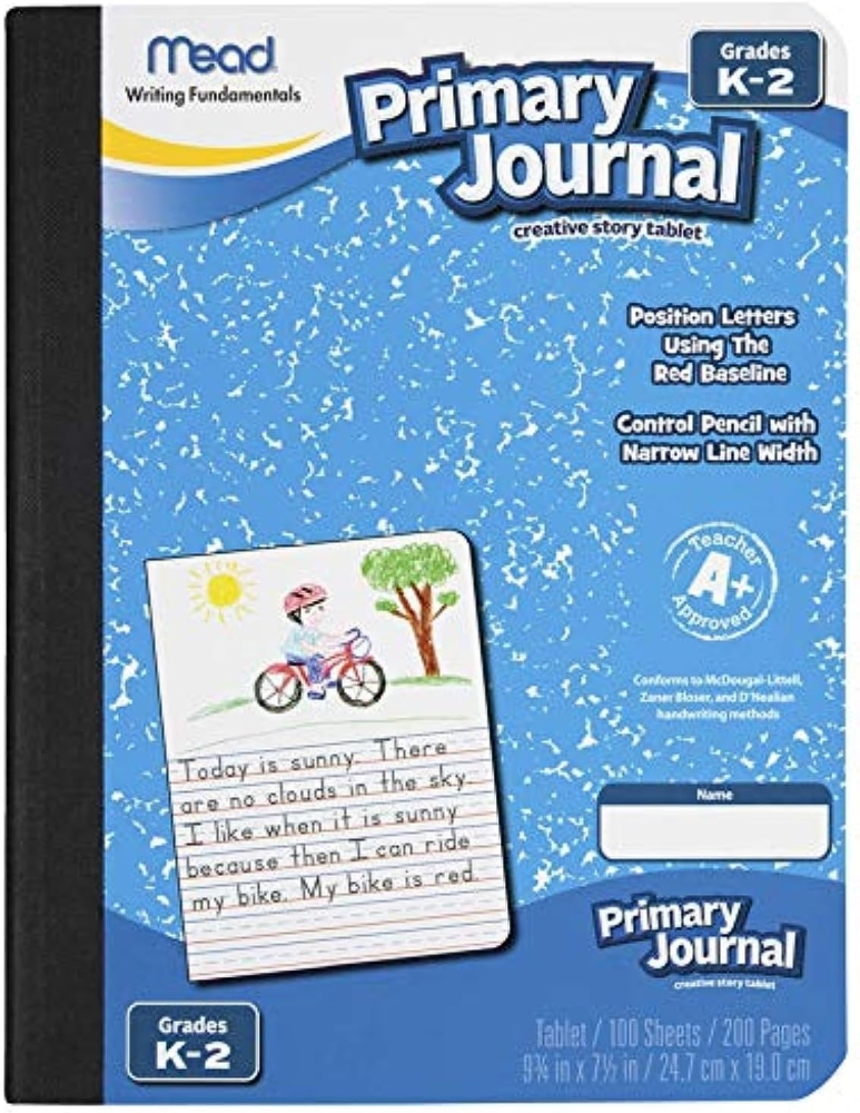 Mead® Primary Journal: 100 Sheets, Half Page Ruled (Carton of 12)