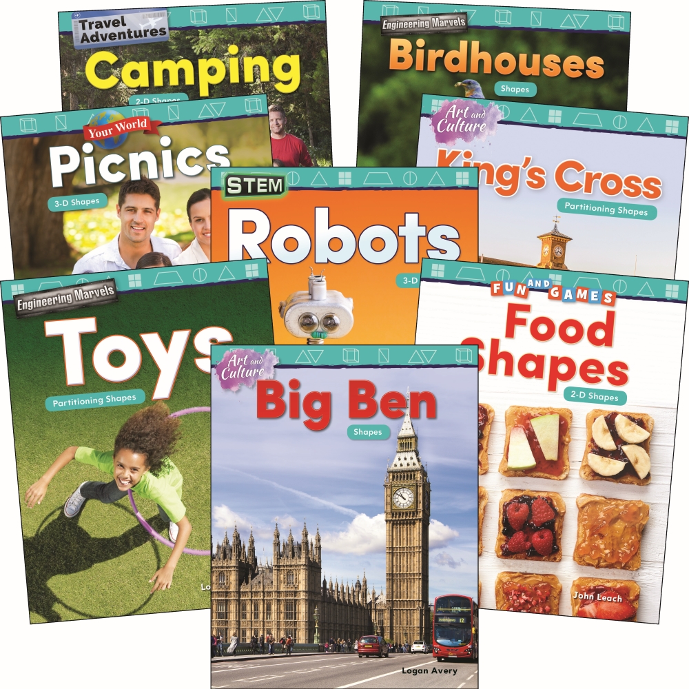 Geometry: Grades K-1 (Collection of 8 Paperback Books)