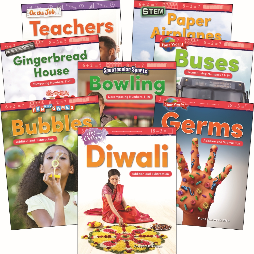 Number Sense & Operations: Grades K-1 (Collection of 8 Paperback Books)