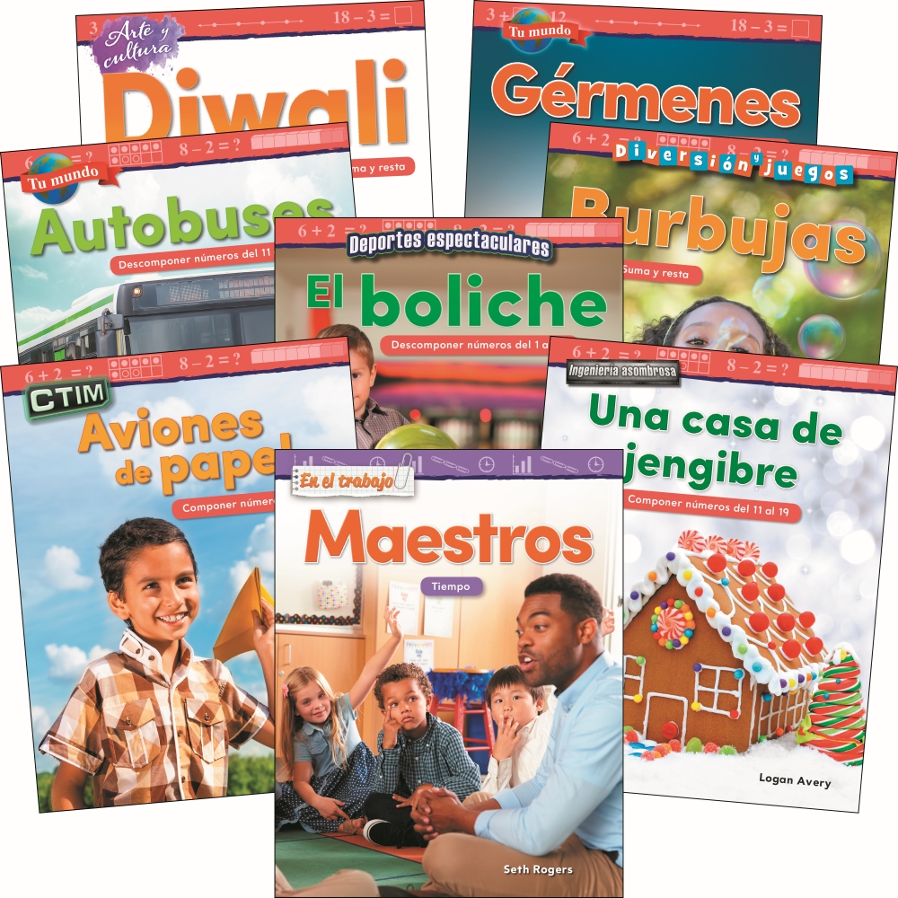 Number Sense & Operations Grades K-1 Spanish (Spanish Edition) (Collection of 8 Paperback Books)