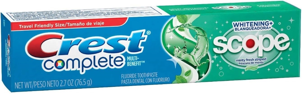 Crest Complete Plus Scope Toothpaste (Carton of 24 2.7 oz Tubes)