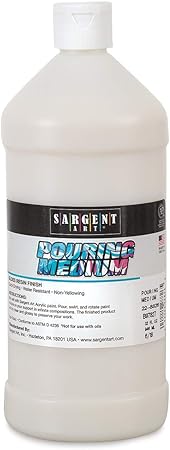 32 oz Clear Gloss Acrylic Pouring Medium (Carton of 6)