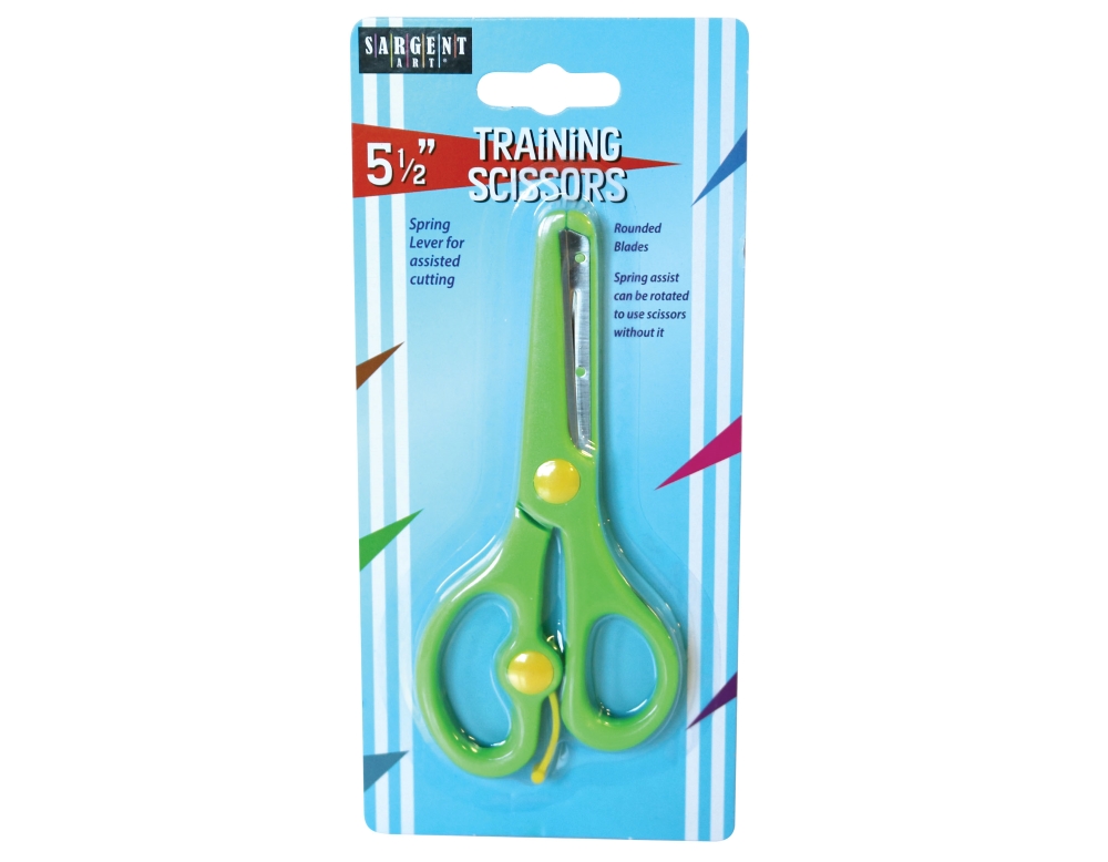 5.5" Plastic Safety Scissors with Spring Assist (Carton of 240)