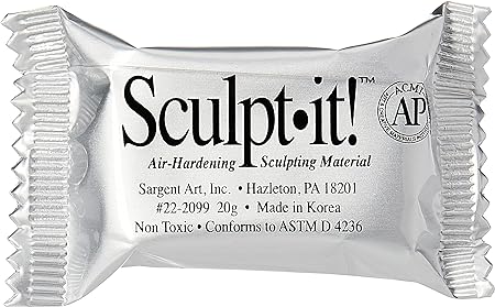 20 g Air-Hardening White Sculpting Clay (Carton of 150)