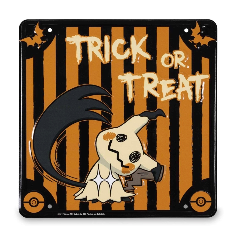 Mimikyu Pokémon Spooky Celebration Metal Sign