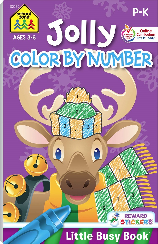 Jolly Color by Number Little Busy Book (Carton of 24 Activity Books)