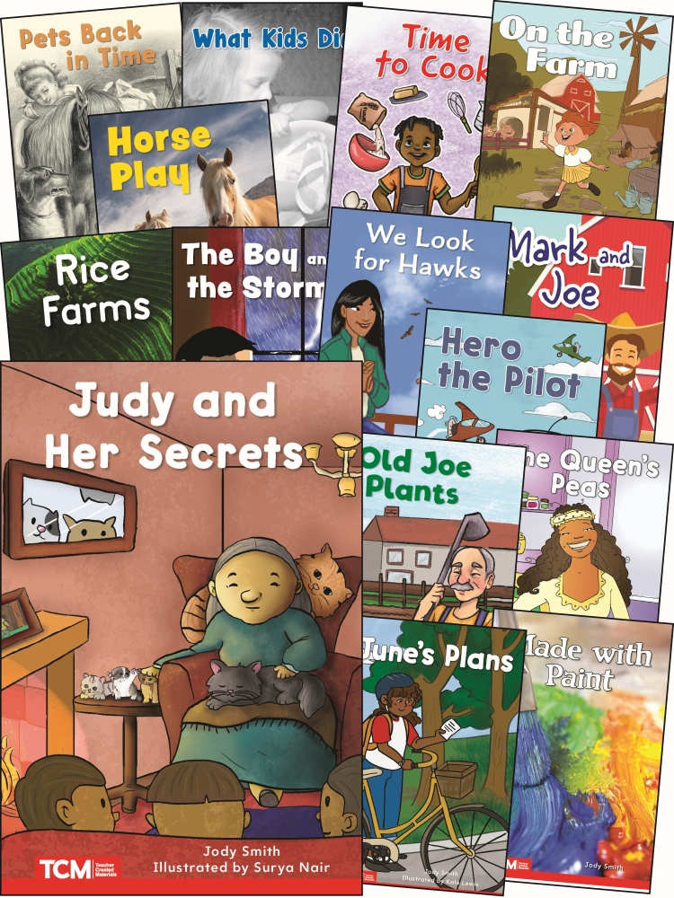 Decodable Books Grade 1 Set 2 (Collection of 15 Paperback Books)